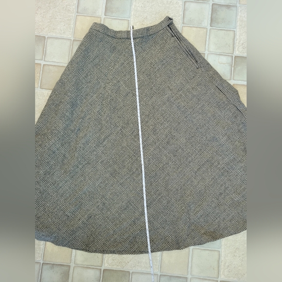 Vintage Mark Shale Wool Skirt With Pockets Size 8 - Picture 8 of 9